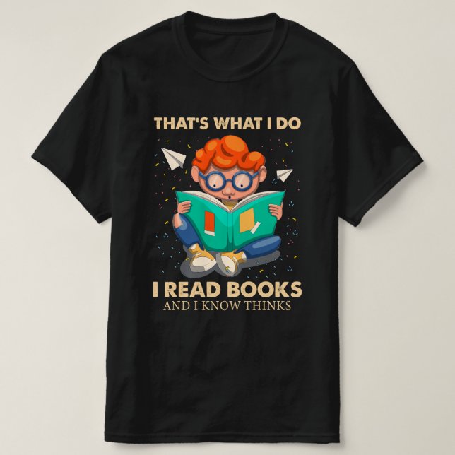 Camiseta Eso es lo que hago, leo libros y sé cosas (Diseño del anverso)