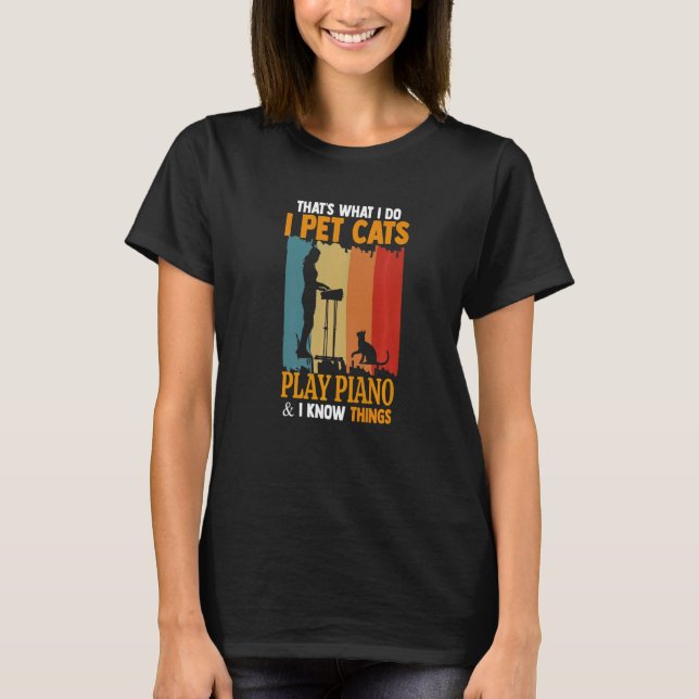Camiseta Eso es lo que hago, Mascota de que los gatos toque (Anverso)
