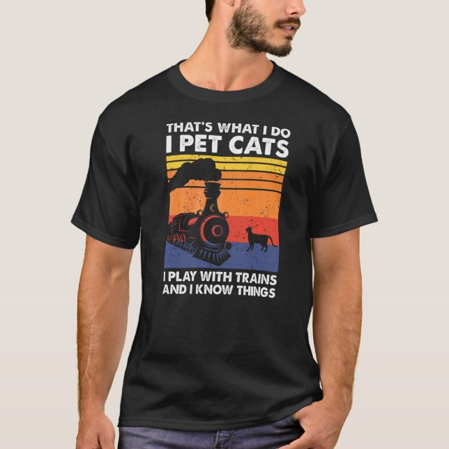 Camiseta Eso es lo que hago, Mascota gatos que juego con el (Anverso)