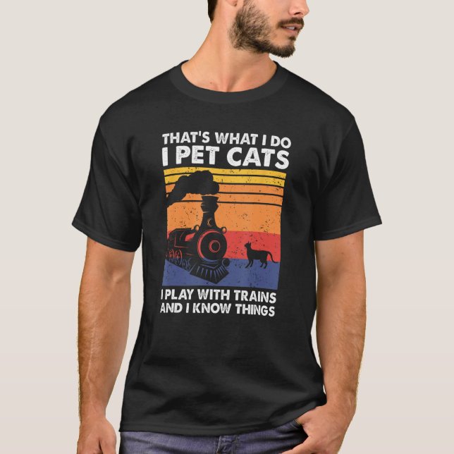Camiseta Eso es lo que hago, Mascota gatos que juego con lo (Anverso)