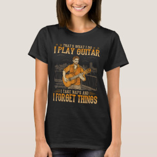 Camiseta Eso es lo que hago toco la guitarra tomo siestas f
