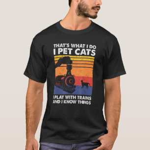 Camiseta Eso es lo que hago yo acaricio gatos juego con tre