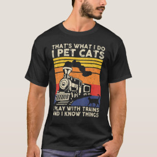Camiseta Eso es lo que hago yo acaricio gatos yo juego con
