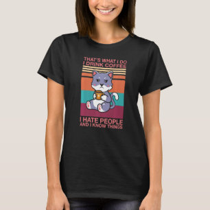 Camiseta Eso es lo que leo libros beber café y Kno