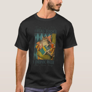 Camiseta Eso es lo que leo libros beber cerveza saber cosas