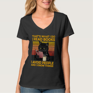 Camiseta Eso es lo que leo libros que evito gente que conoz