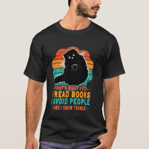 Camiseta Eso es lo que leo libros que evito gente que conoz