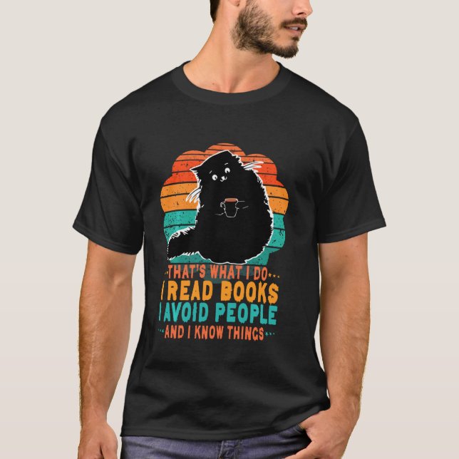 Camiseta Eso es lo que leo libros que evito gente que conoz (Anverso)