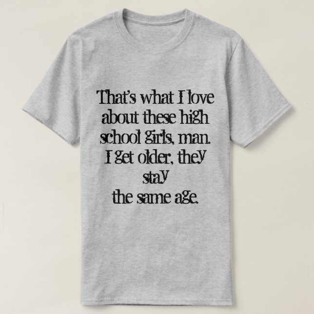 Camiseta Eso es lo que me encanta de estos chicas de secund (Diseño del anverso)