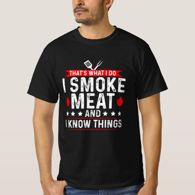 Camiseta Eso es lo que sé de carne de humo (Anverso)