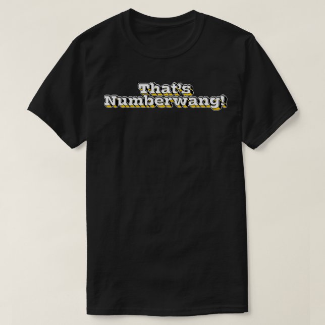 Camiseta Eso es Numererwang (Diseño del anverso)
