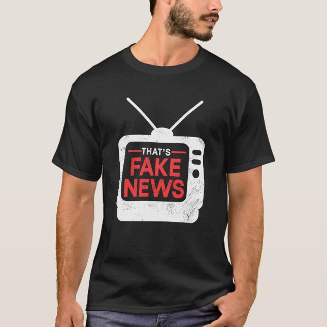 Camiseta Eso es periodismo falso de libertad de prensa de d (Anverso)