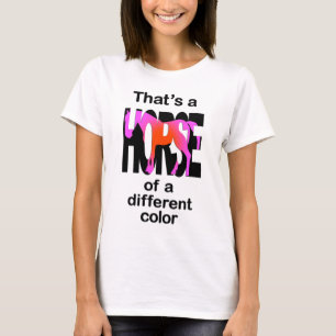 Camiseta Eso es un caballo de una impresión a color diferen