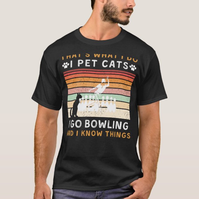 Camiseta Eso  lo que hago es Mascota de gatos e ir a bolic (Anverso)