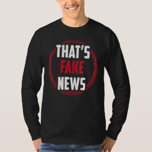 Camiseta Eso son noticias falsas periodismo derechos de lib