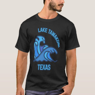 Camiseta Esopa de Pocket Wave en el lago gráfico Tawakoni T