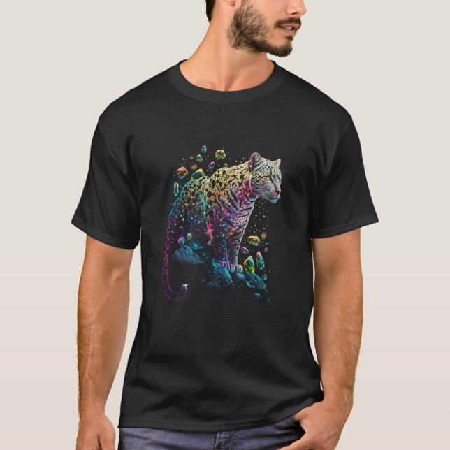 Camiseta Esoteric Leopard Crystals Cute Illustration  4 (Anverso)