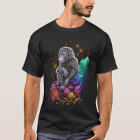 Esoteric Monkey Ape Crystals Cute Ilustracion