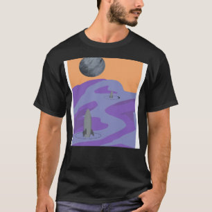 Camiseta Espaciado de Punk atómico futurista S