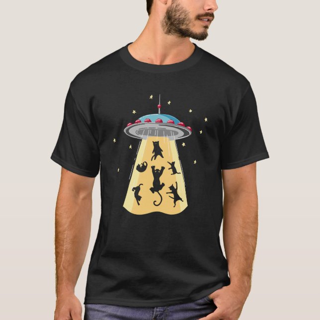 Camiseta espacial Cat (Anverso)