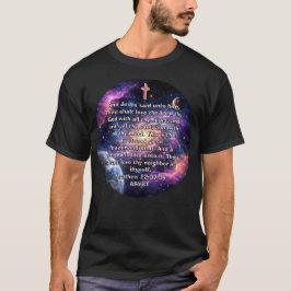 Camiseta Espacial con Versículo Bíblico de los Dos