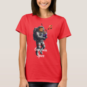 Camiseta Espacial de Gaita Tocando Astronauta Carp