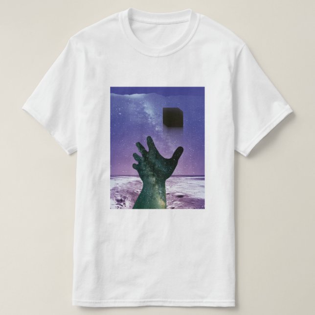 Camiseta espacial de la caja de Dios (Diseño del anverso)