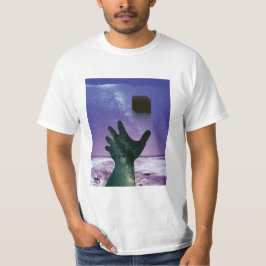 Camiseta espacial de la caja de Dios