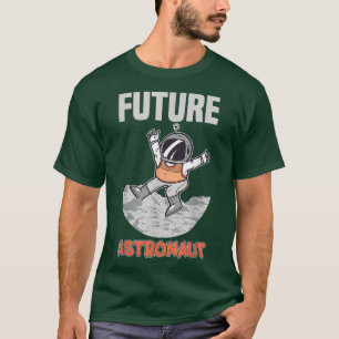 Camiseta espacial del cohete astronauta futuro