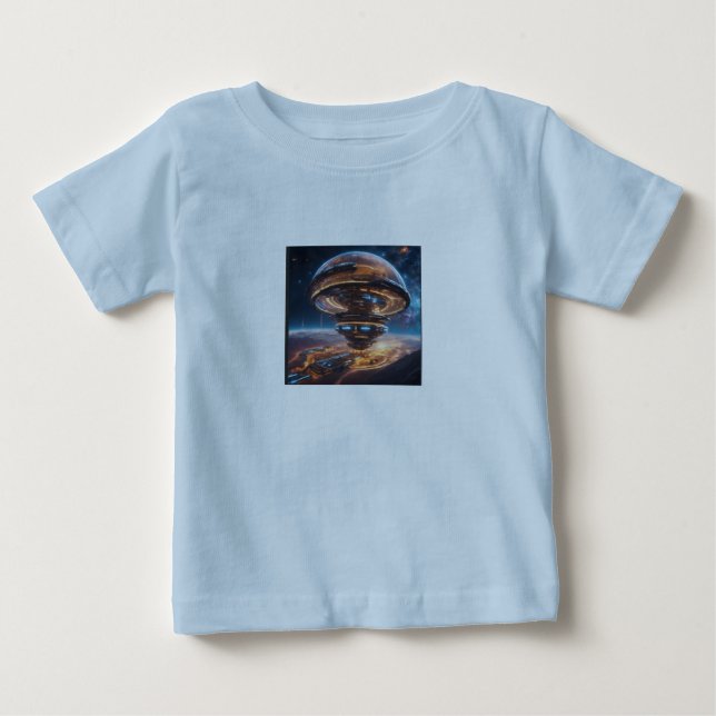 camiseta espacial para niños (Anverso)