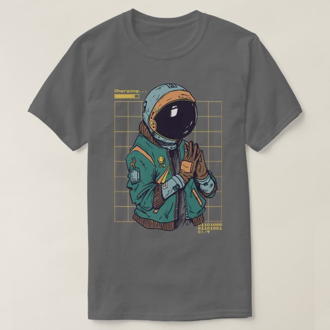 Camiseta espacial Premium para astronautas astrona (Diseño del anverso)