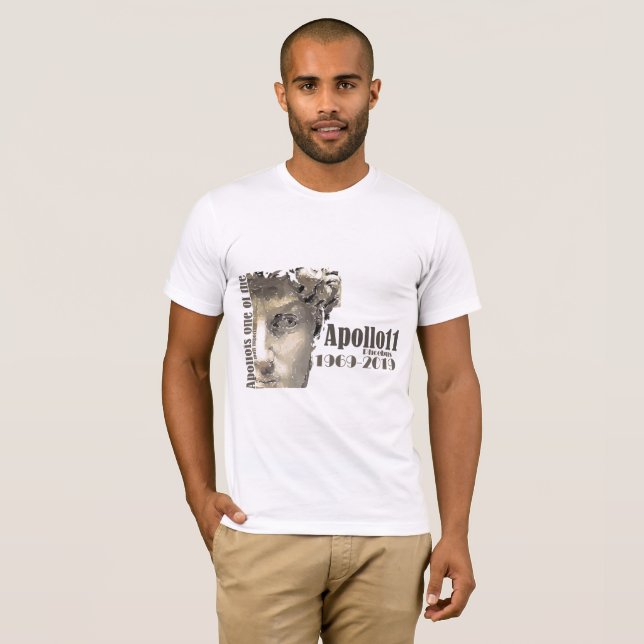 Camiseta Espacio 1969 de la misión de la luna de las (Anverso completo)
