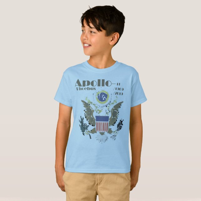 Camiseta Espacio 1969 de la misión de la luna de las (Anverso completo)