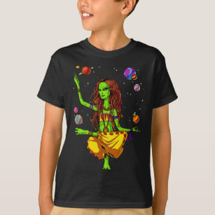 Camiseta Espacio Alien Hippie Yoga Zen Meditación Psicodéli