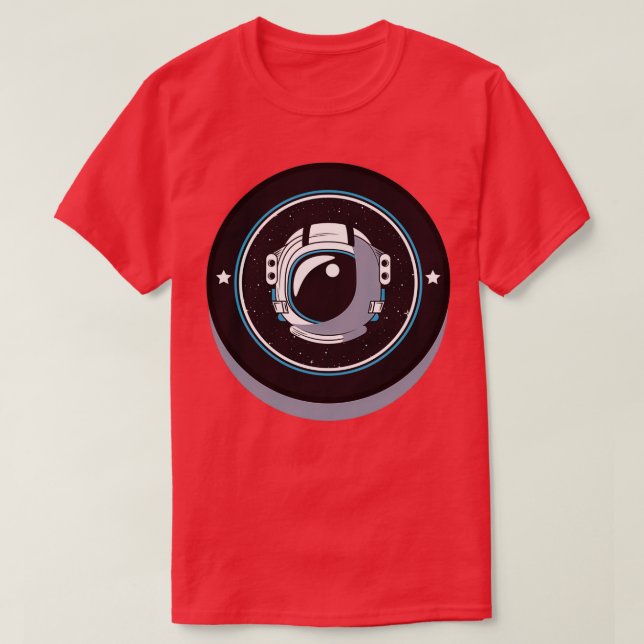Camiseta Espacio astronauta (Diseño del anverso)