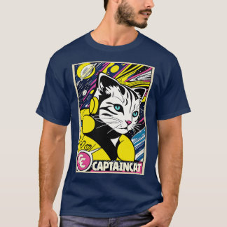 Camiseta Espacio astronauta del Capitán Gato