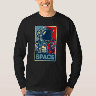 Camiseta Espacio astronauta Esperanza Poster Estilo de arte