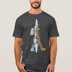 Camiseta Espacio astronauta flotando Moon Mars Planets Prem