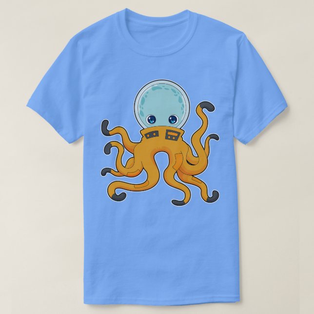 Camiseta Espacio astronauta Octopus (Diseño del anverso)