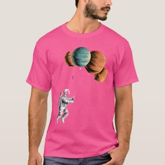 Camiseta Espacio astronómico de planetas astronautas retro