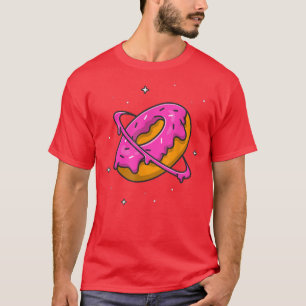 Camiseta Espacio Astronómico Planeta Saturno de Donut Dough
