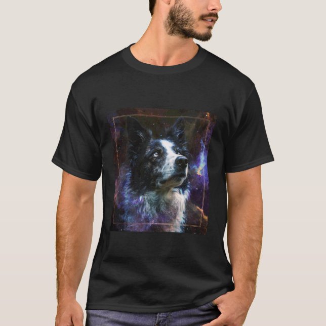Camiseta Espacio Border Collie (Anverso)