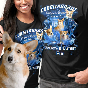 Camiseta Espacio Cósmico Agregar Nombre y Fotos de Mascotas