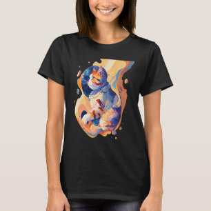 Camiseta Espacio Cósmico Del Gato Astrocat En La Galaxia