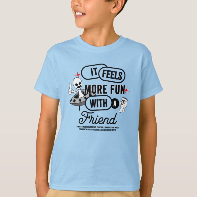 Camiseta Espacio de amigos galácticos | Niño (Anverso)