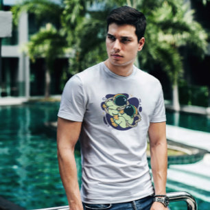 Camiseta Espacio de astronautas de bebés gemelos