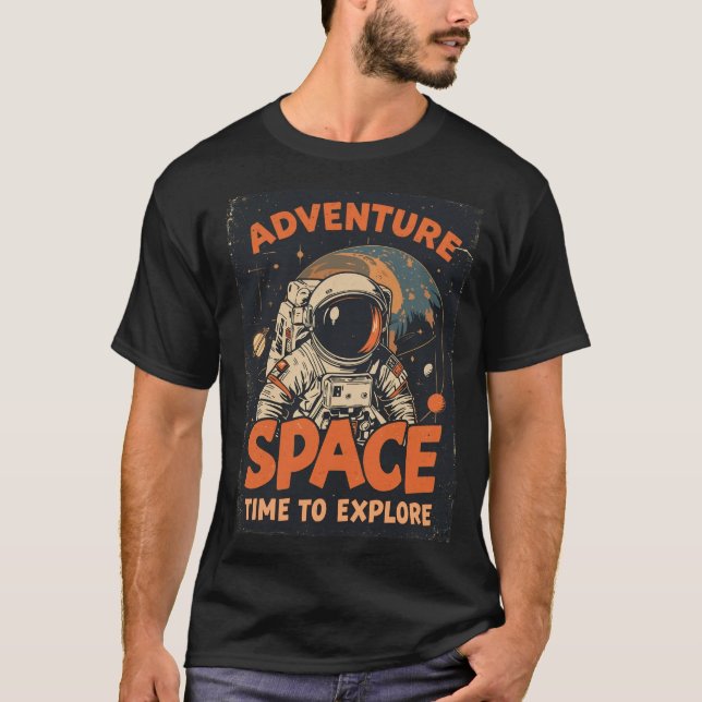 Camiseta Espacio de aventura - Tiempo de explorar astronaut (Anverso)