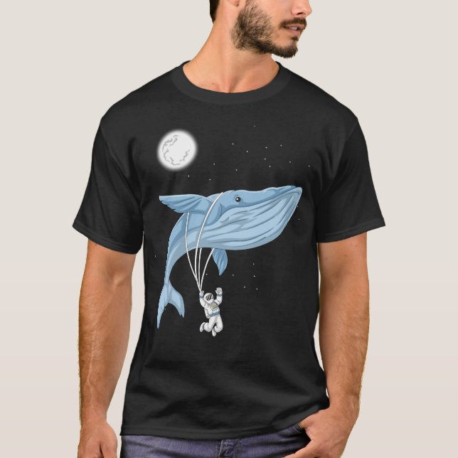 Camiseta Espacio de ballenas astronautas (Anverso)