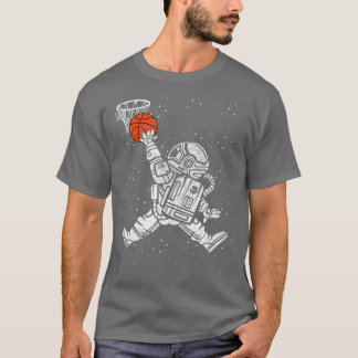 Camiseta Espacio de baloncesto del Astronauta Slam Dunk