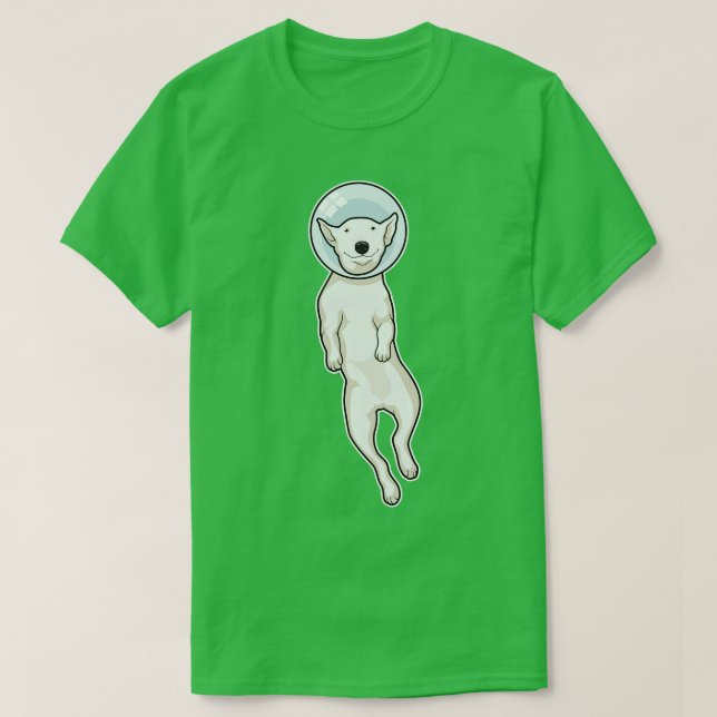 Camiseta Espacio de Bull Terrier (Diseño del anverso)